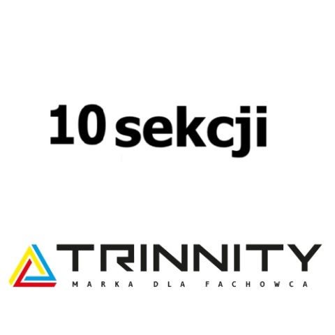ROZDZIELACZ INOX K30 10 SEKCJI Z ZAWORAMI ODCINAJĄCYMI DO C.O. TRINNITY  