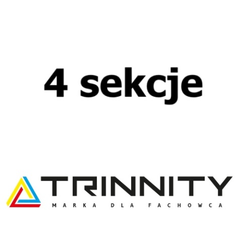ROZDZIELACZ STALOWY TRSP 4 SEKCJIE OBWODY Z ZAWORAMI TERMOSTATYCZNYMI I PRZEPŁYWOMIERZAMI TRINNITY
