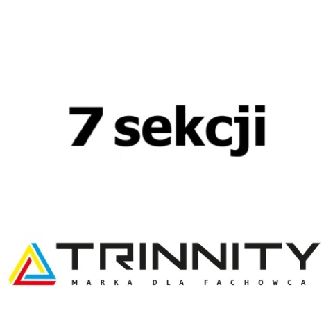 ROZDZIELACZ STALOWY TRSP 7 SEKCJII OBWODÓW Z ZAWORAMI TERMOSTATYCZNYMI I PRZEPŁYWOMIERZAMI TRINNITY